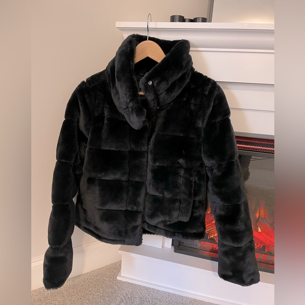 Faux fur jacket from Abercrombie